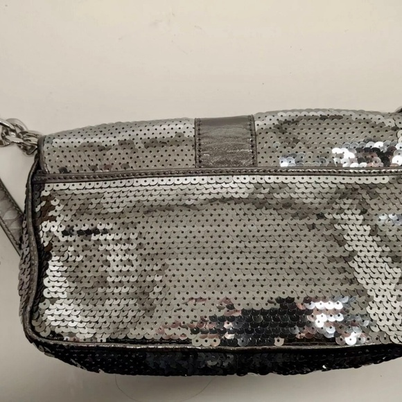MICHAEL KORS Gunmetal/Dark Silver Sequin Purse - Picture 8 of 13